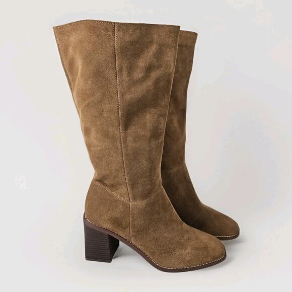 Crown Vintage Ravvi Boot Tan Mid-Calf Slouch Size 9 Western Classic - Picture 1 of 11